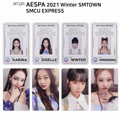 Aespa 2021 Winter SMTOWN SMCU Express Photocard Passcard KPOP K