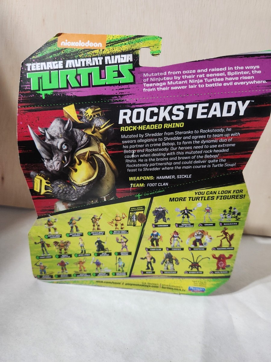 Teenage Mutant Ninja Turtles Rocksteady Figure for sale online | eBay