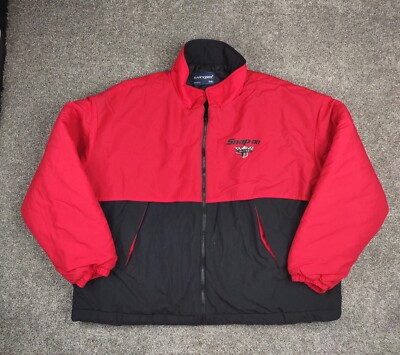 Vtg Snap-On Racing Jacket Men XXL Red Black Swingster Zip Up 90s