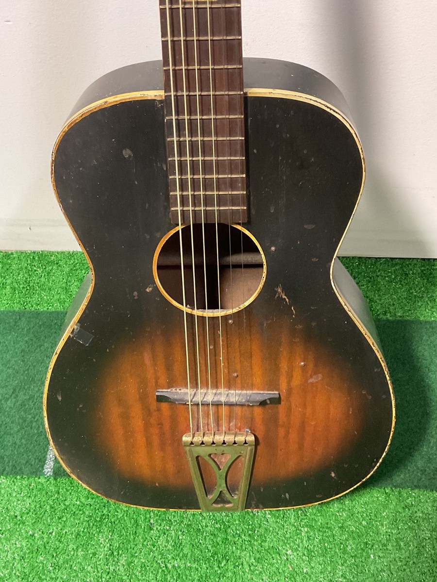 1960s Vintage Harmony Stella H-929 Parlor Project Guitar USA For