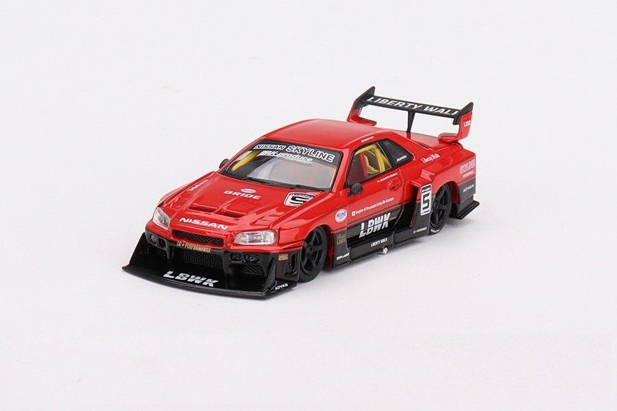 MINI GT 1:64 LBWK LIBERTY WALK NISSAN LB-ER34 SUPER SILHOUETTE