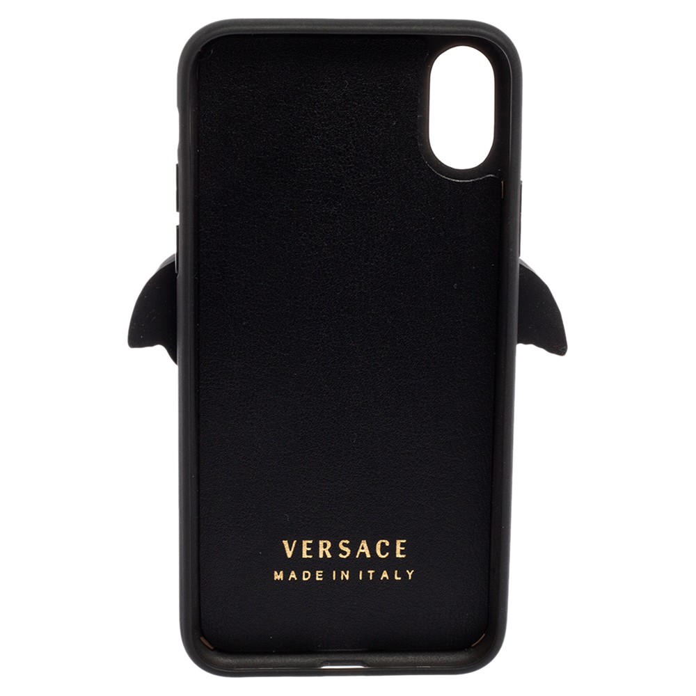 Versace Black Silicone Medusa iPhone X Cover | eBay