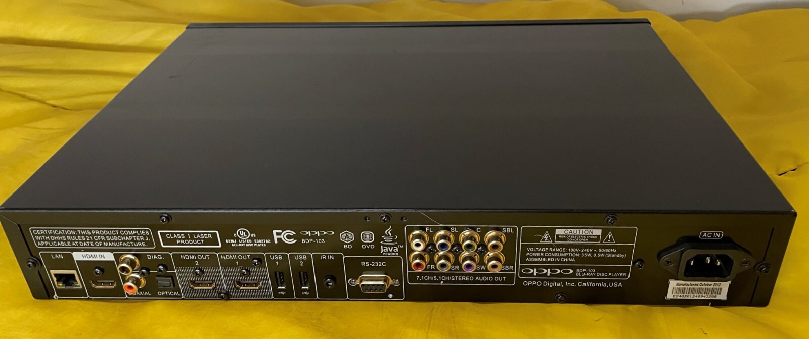 Oppo BD-93 ⁄ 95 Reference Oppo BDP-93 リージョンフリー BD/DVD/SACD