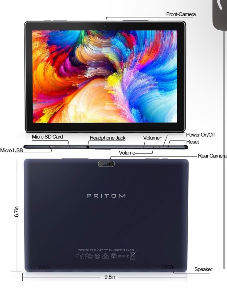Tronpad Pritom 10.1 Inch Android Tablet 2 GB RAM 32 GB Storage