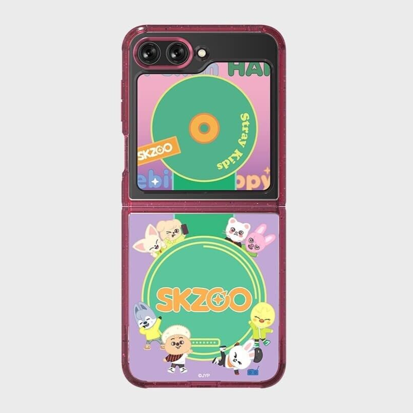 SKZOO CD Stray Kids x Samsung Galaxy Z Flip5 Flip Suit Case + Flip