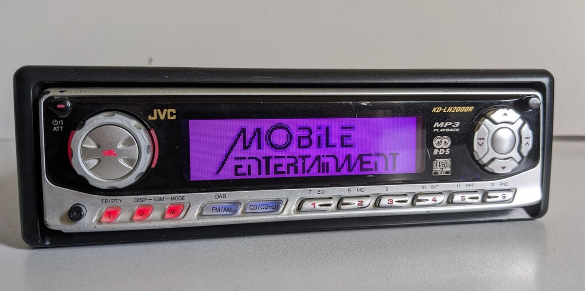 JVC KD-LH2000 3-D Dot Matrix MP3/WMA 24-bit DAC Car CD Radio Tuner