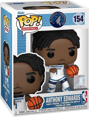 Funko Pop! NBA #154 Anthony Edwards Brand New Toy Figure Minnesota