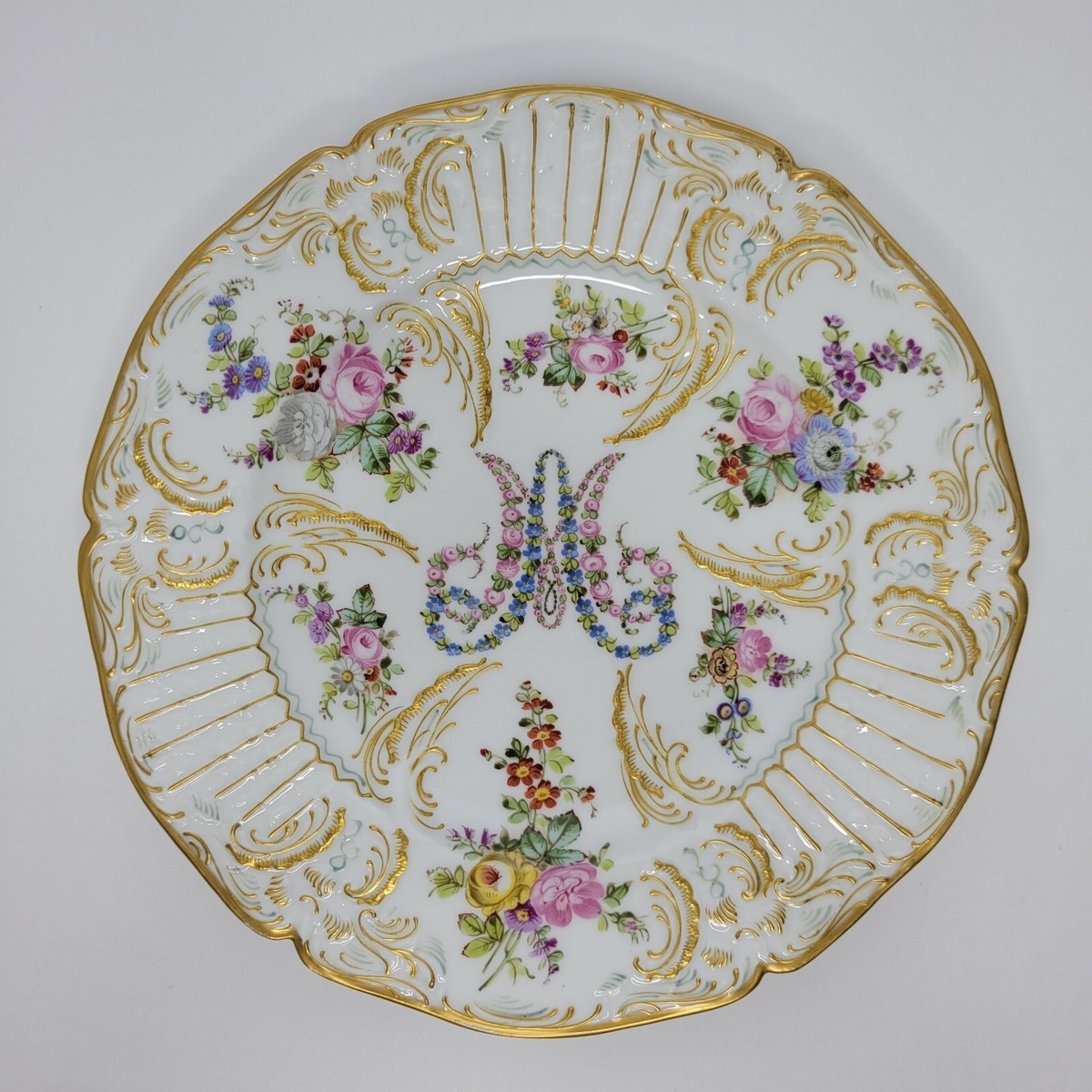 Antique Andre Marie LeBouf Marie Antoinette Porcelain 10.25