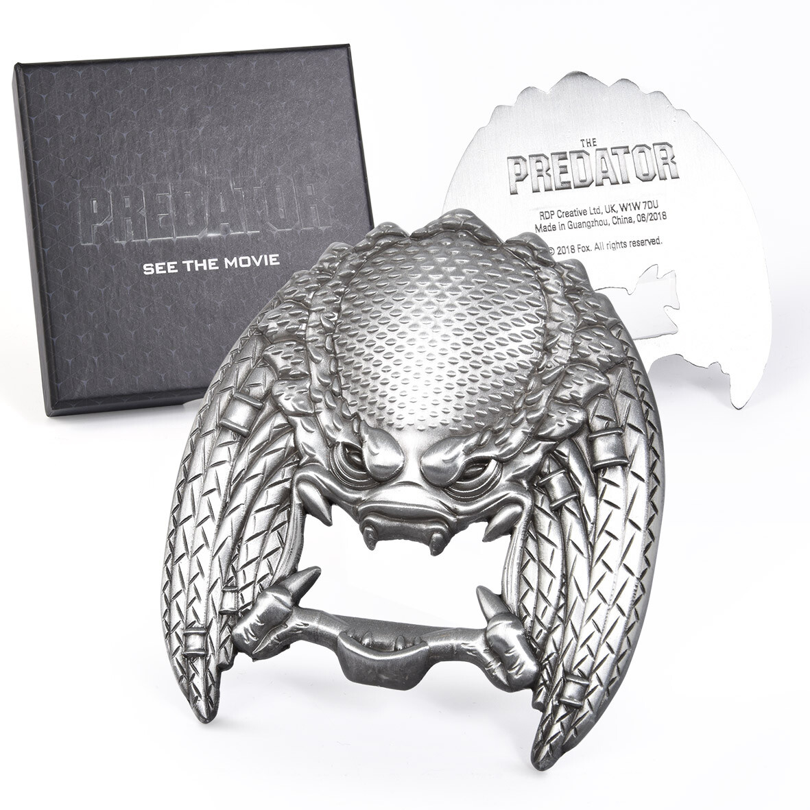 Predator Unmasked Metal Bottle Opener - NEW + HIGHLY COLLECTIBLE