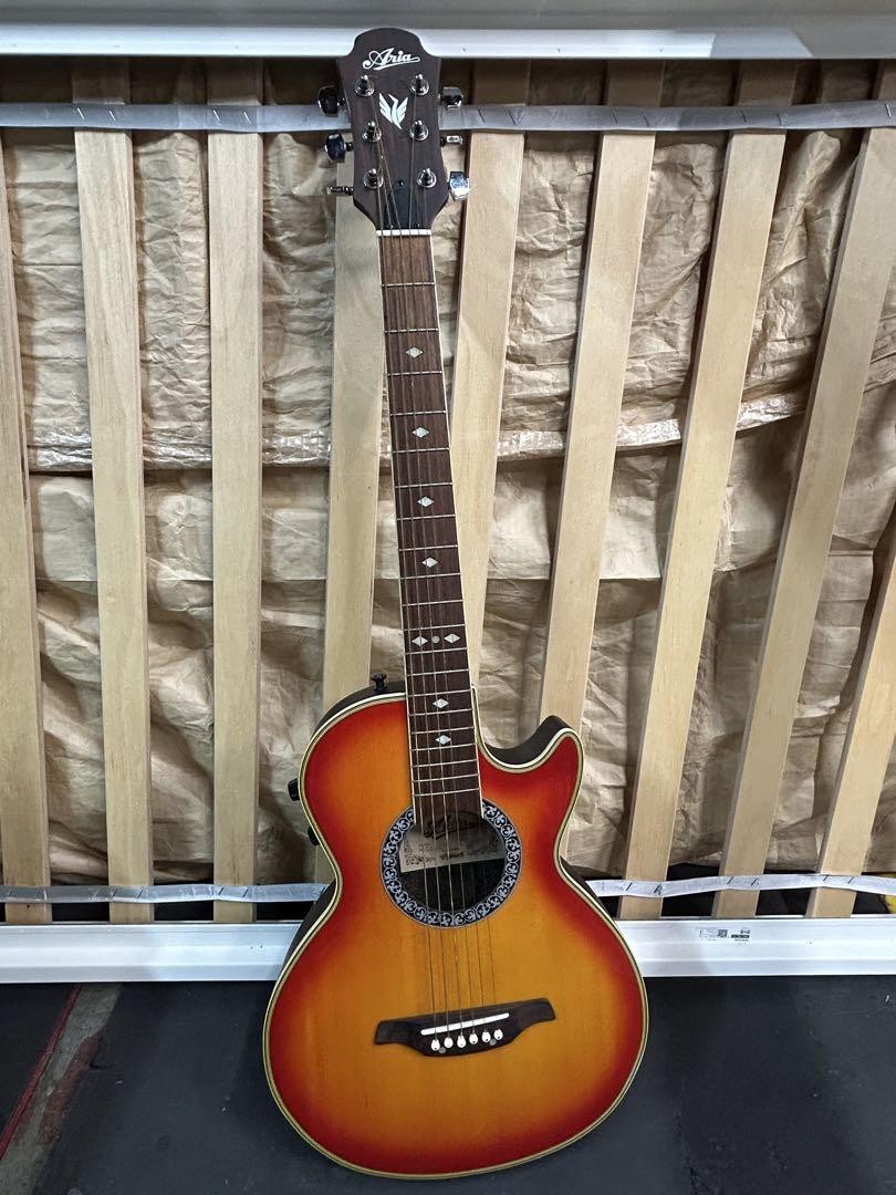 Acoustic Guitar Aria AMB-30S CS Cherry Sunburst Made in Korea with