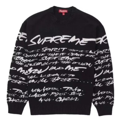 Brand New Supreme x Futura Sweater White Black - Size M - SS24 | eBay