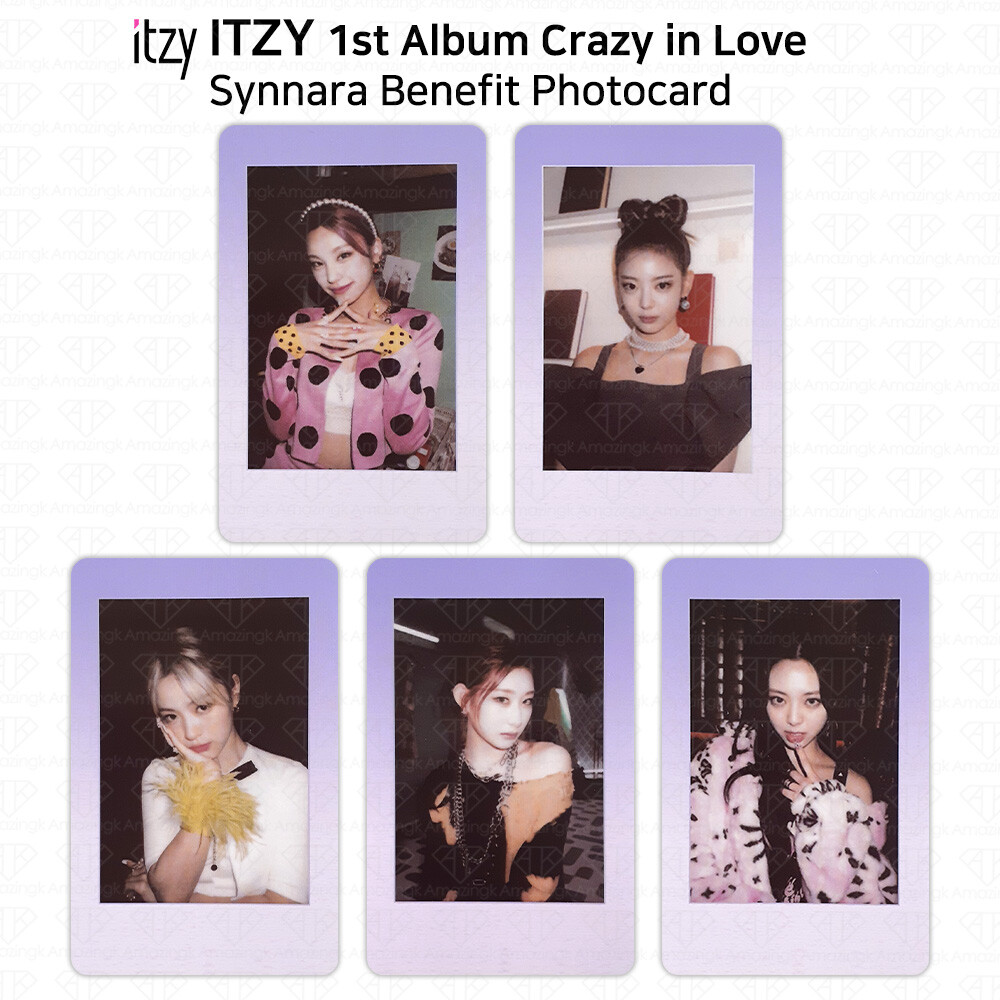 ITZY 1st Album Crazy In Love Official Polaroid Photocard Synnara