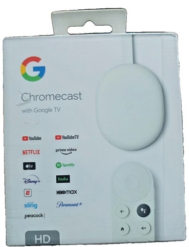 Google Chromecast w/ Google TV 4K UHD Media Streamer GZRNL #7533