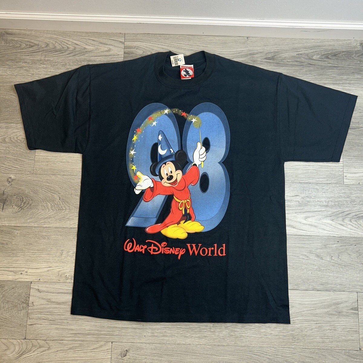 Rare Vintage WALT DISNEY World Mickey Mouse 98 Wizard 1998 T Shirt