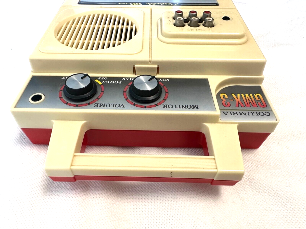 Columbia GMX-3 Vintage Portable Record Player Mixer Battery Drive