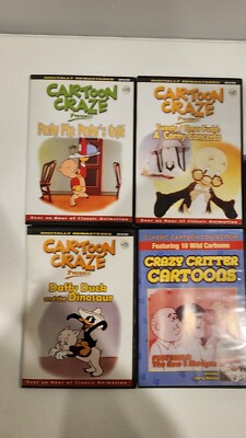 Lot 4 Cartoon Craze 270 classic cartoons DVDs Slim Case superman