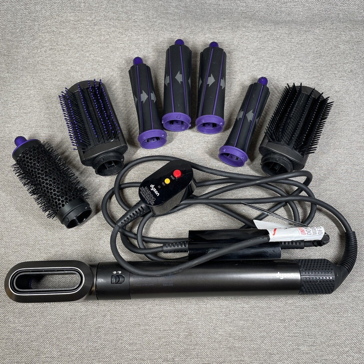 DYSON Airwrap Complete Styler 9 Piece Black Purple All In One Hair