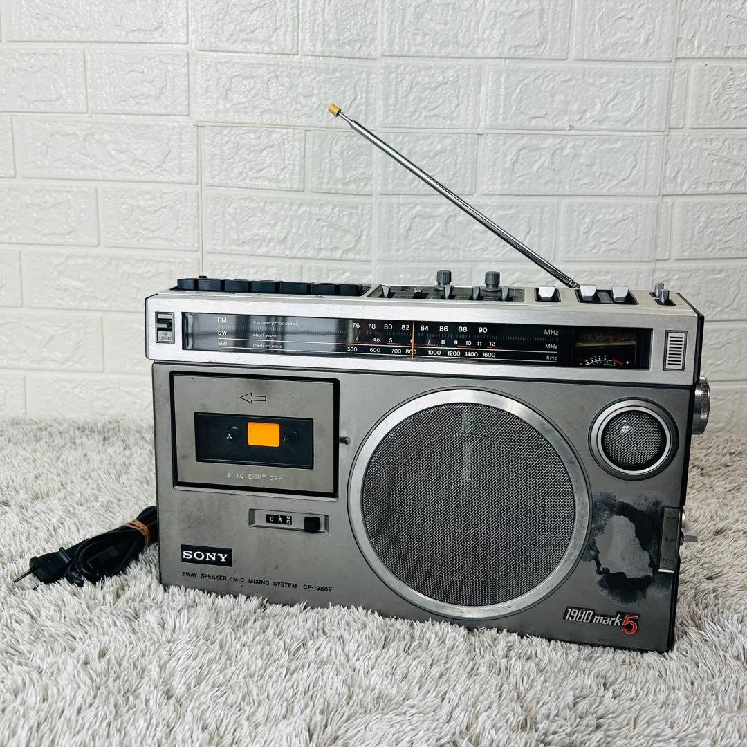 Sony Radio Cassette CF-1980 Maintained Used Good Working Item from