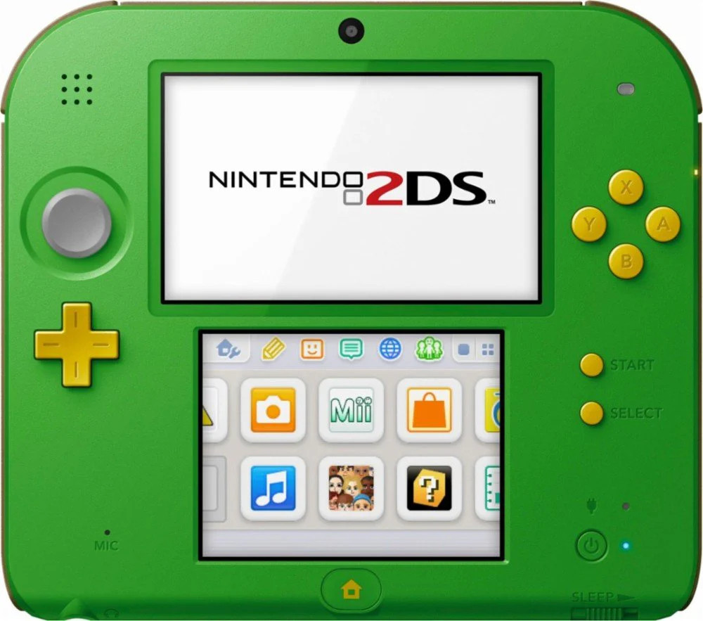 Nintendo 2DS Console - Kokiri Green Link Edition - Includes The