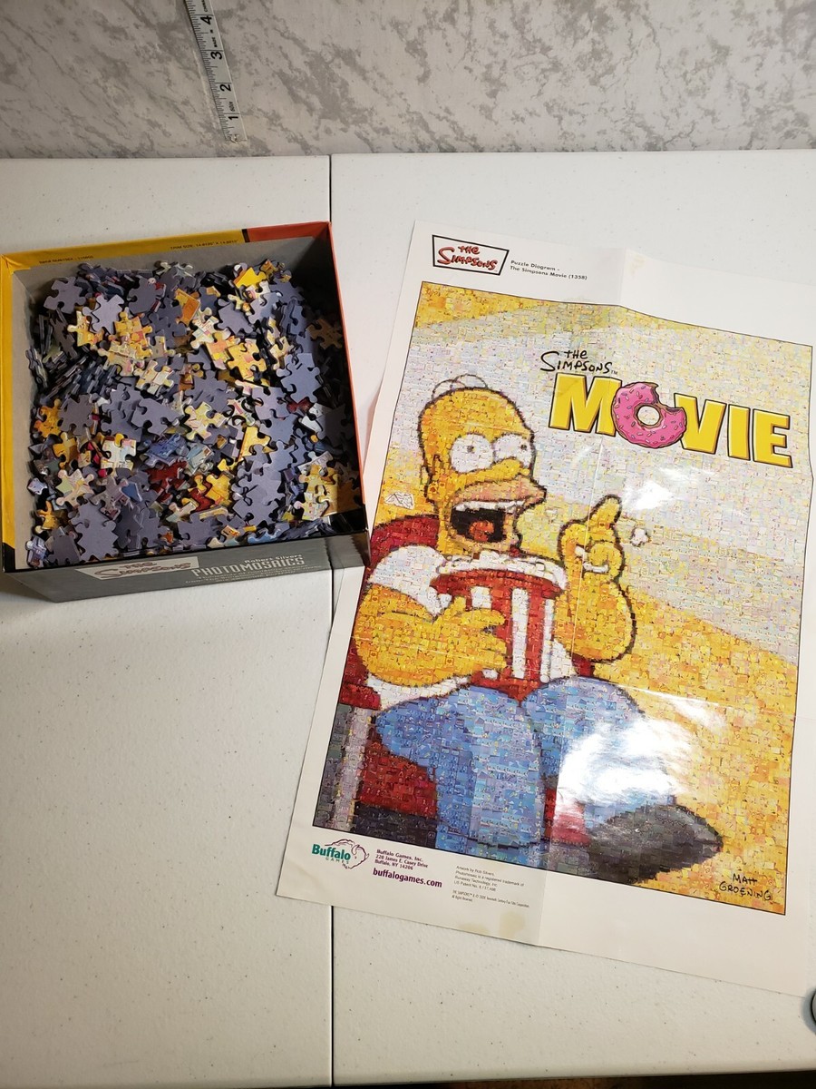 Photomosaics The Simpsons Movie 1000-Piece Puzzle Homer Simpson | eBay