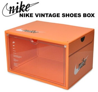 NIKE VINTAGE SHOES BOX China Shanghai Exclusive Orange Plastic