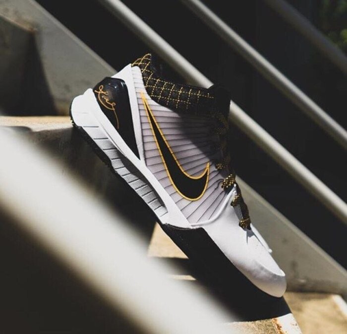 Nike Kobe 4 Protro White Black Del Sol Elite Mamba Fury AV6339-101
