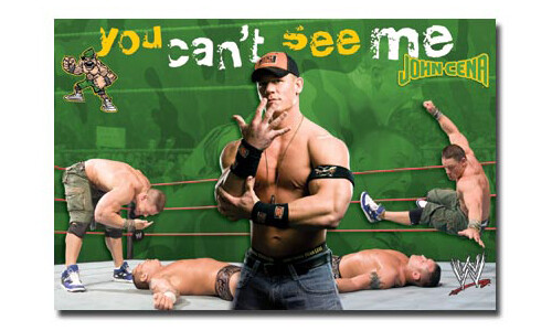 John Cena YOU CAN'T SEE ME Rare Classic WWE Wrestling Official