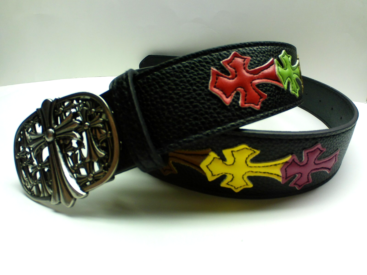 Chrome Hearts Style Cross Leather 42