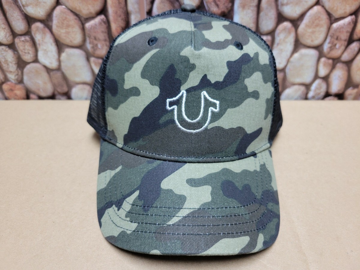 TRUE RELIGION Outline HS Trucker TR 2329 Camo-Whi CtnPoly Baseball