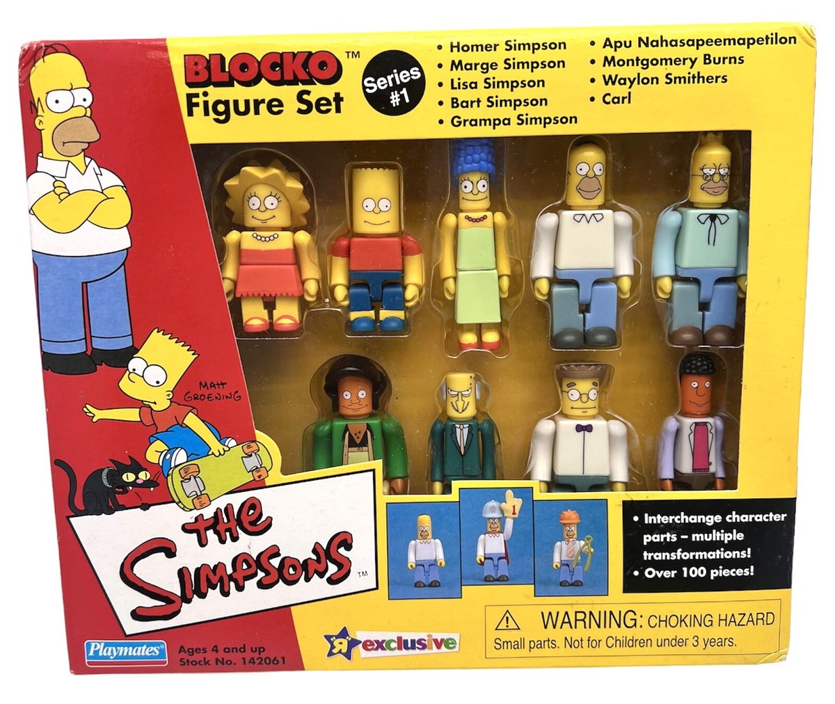 The Simpsons Figure Set Series 1 Playmates Toys R Us New | eBay