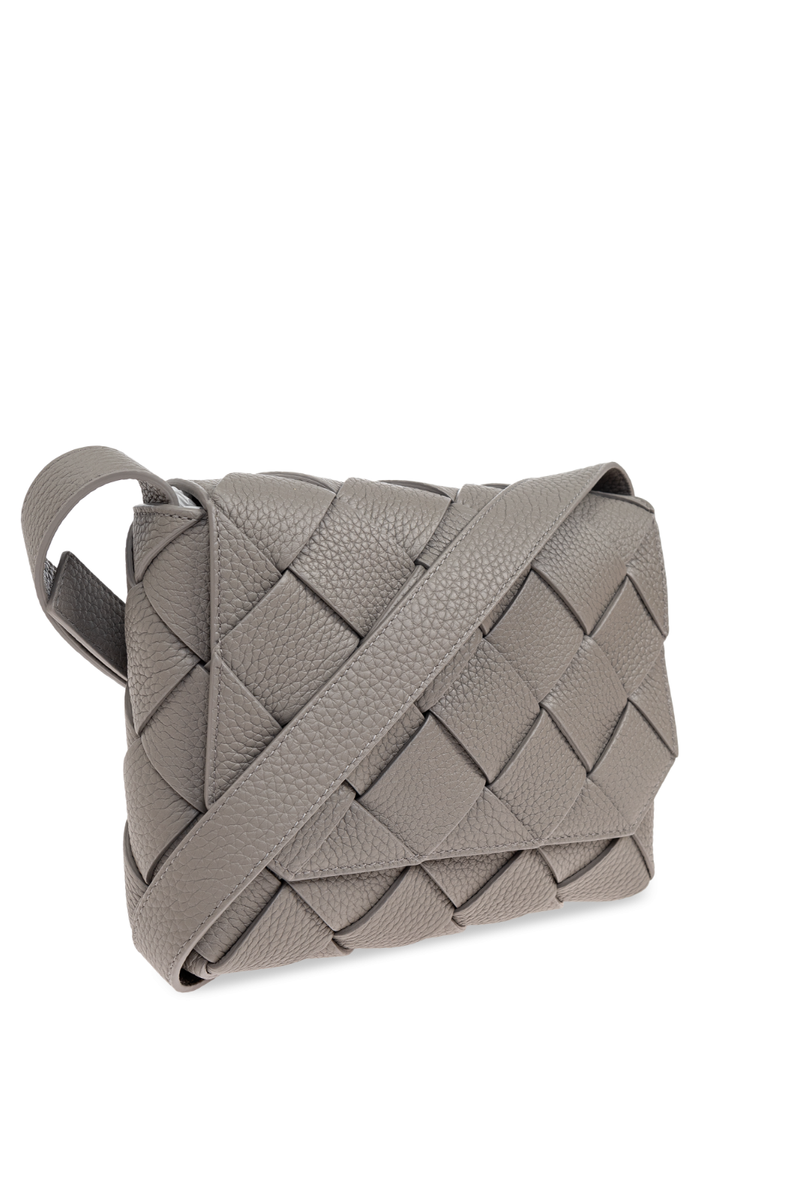 BOTTEGA VENETA Diago Small $3000 Gray Grained Leather Crossbody