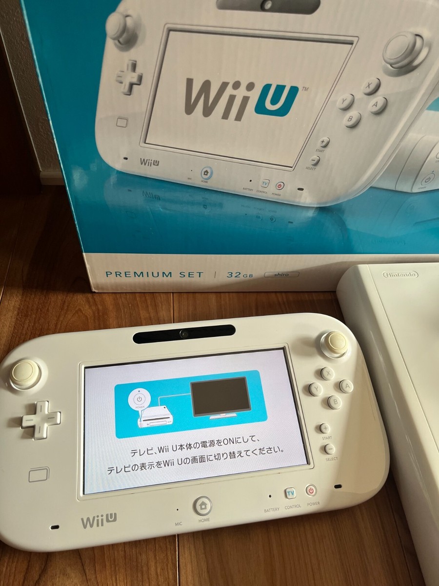 Nintendo Wii U Premium Set White Video Game Console shiro Japanese