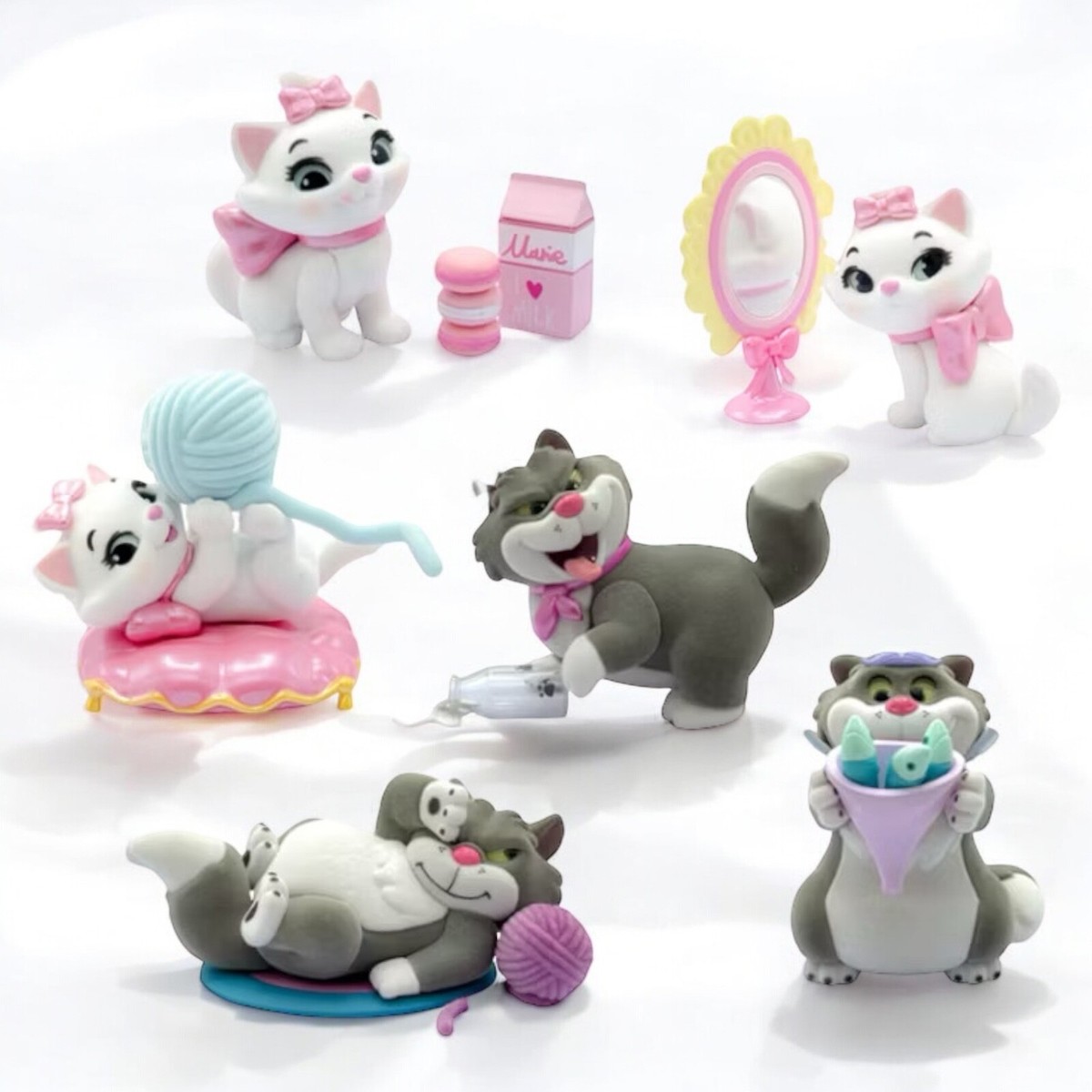 Disney Cat Marie Lucifer Fluffy Miniso Blind Box Cute Figure Model