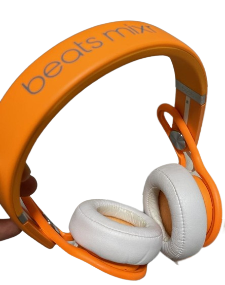 Beats by Dr. Dre Mixr On Ear Wired Headphones Neon Orange Good | eBay