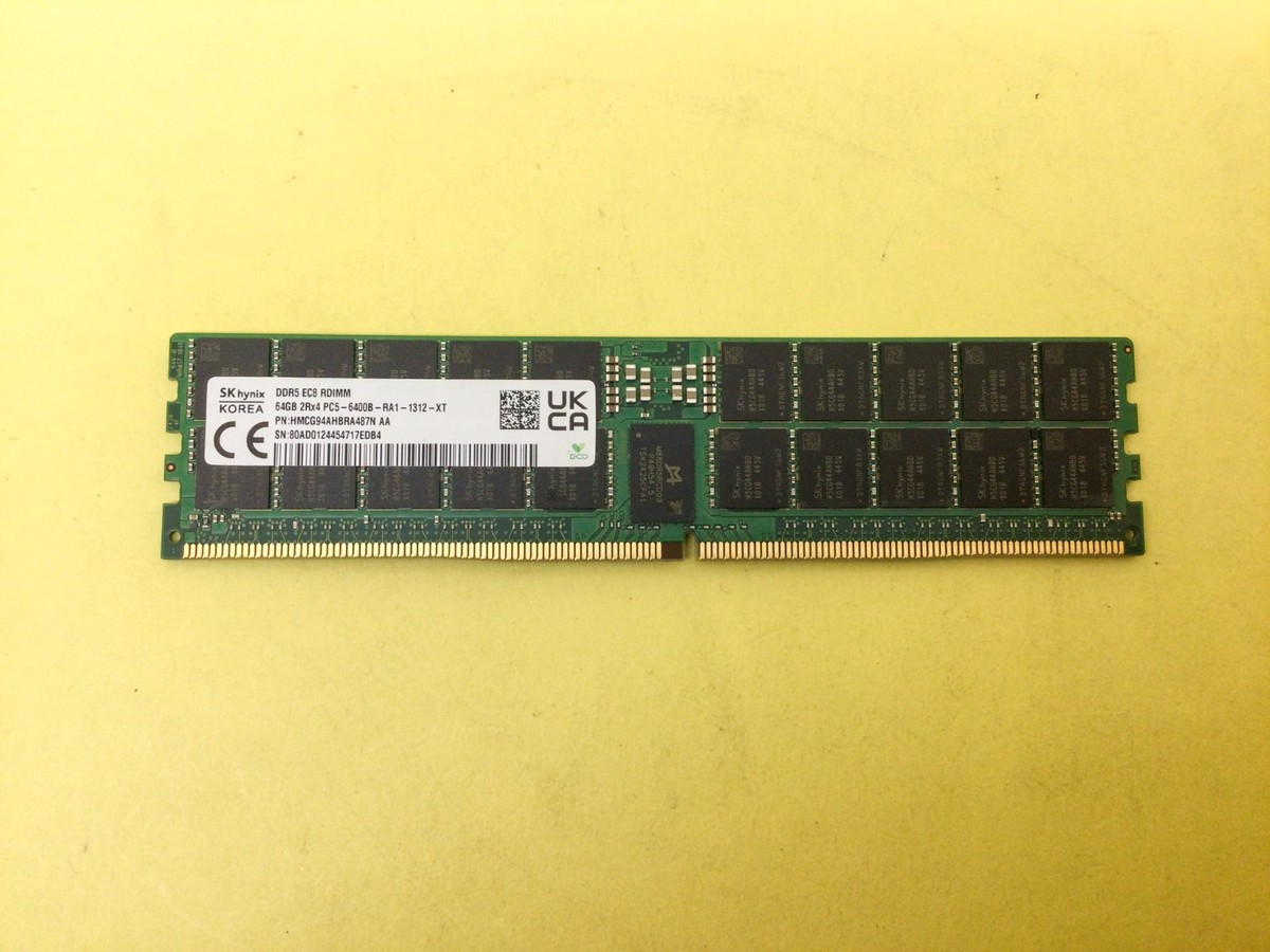 SK HYNIX 64GB (1X64GB) 2RX4 PC5-6400B DDR5 RDIMM SERVER MEMORY