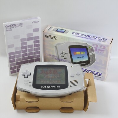 Gameboy Advance Console SILVER AGB-001 Boxed CHINA Nintendo