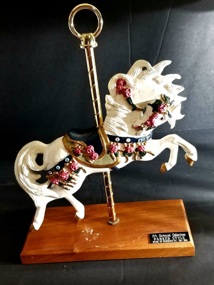 PJ'S CAROUSEL COLLECTION ORIGINAL FLOWERED HORSE MICHELLE PHELPS