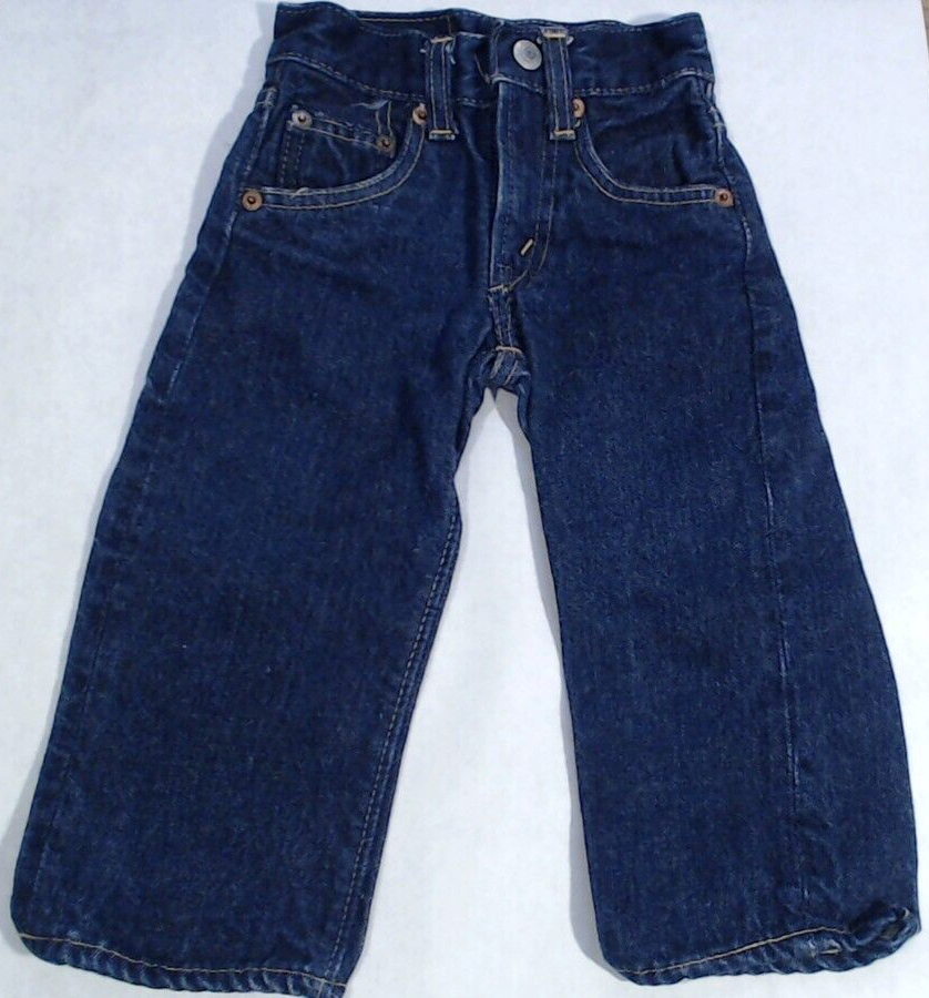 Vtg Levi 302 0117 Big E 18 13 0 Toddler Dark Denim S Series V