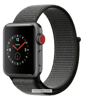 Apple Watch Series 3 38mm Space Gray Aluminium Case with Dark