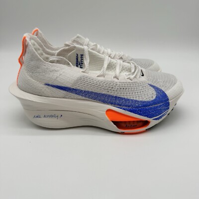 Nike Air Zoom Alphafly Next% 3 FP White Blue Orange Women's Size 7