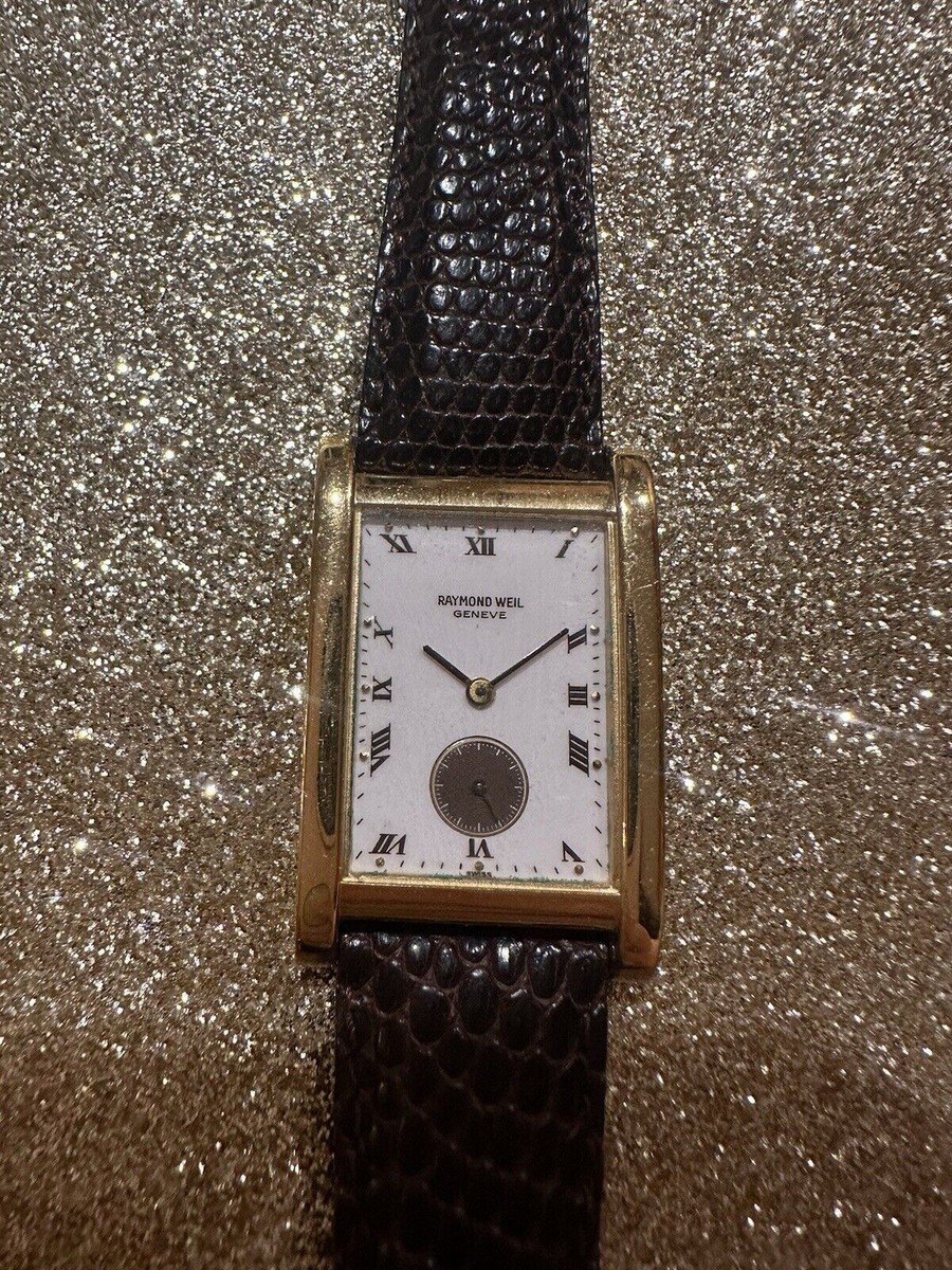 Raymond Weil 18k Gold electroplated 10m patented model Unisex