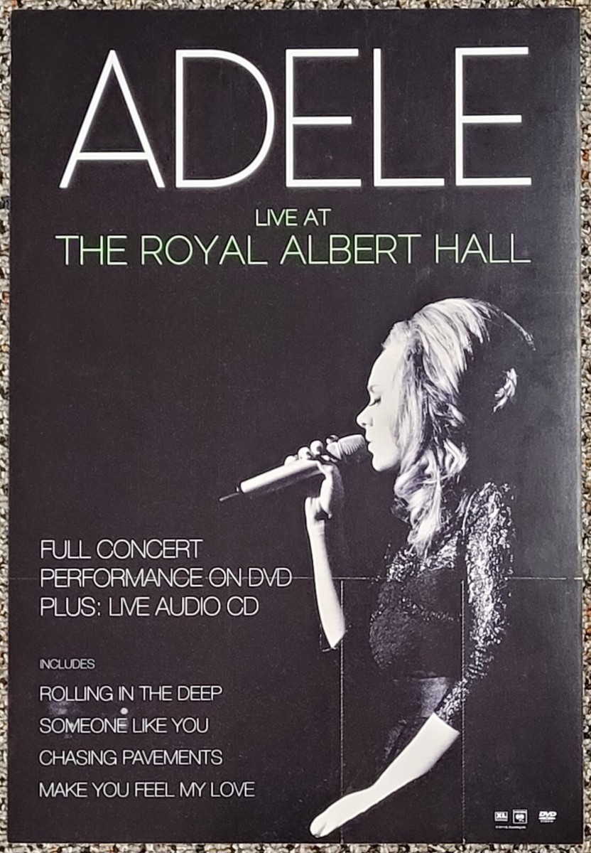 Adele Live At The Royal Albert Hall 2011 Double-Sided PROMO POSTER