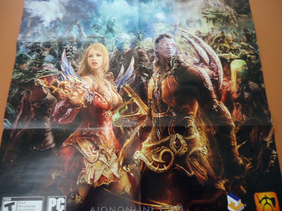 Aion / Elysea Double Sided Folded Poster / Map NEW | eBay