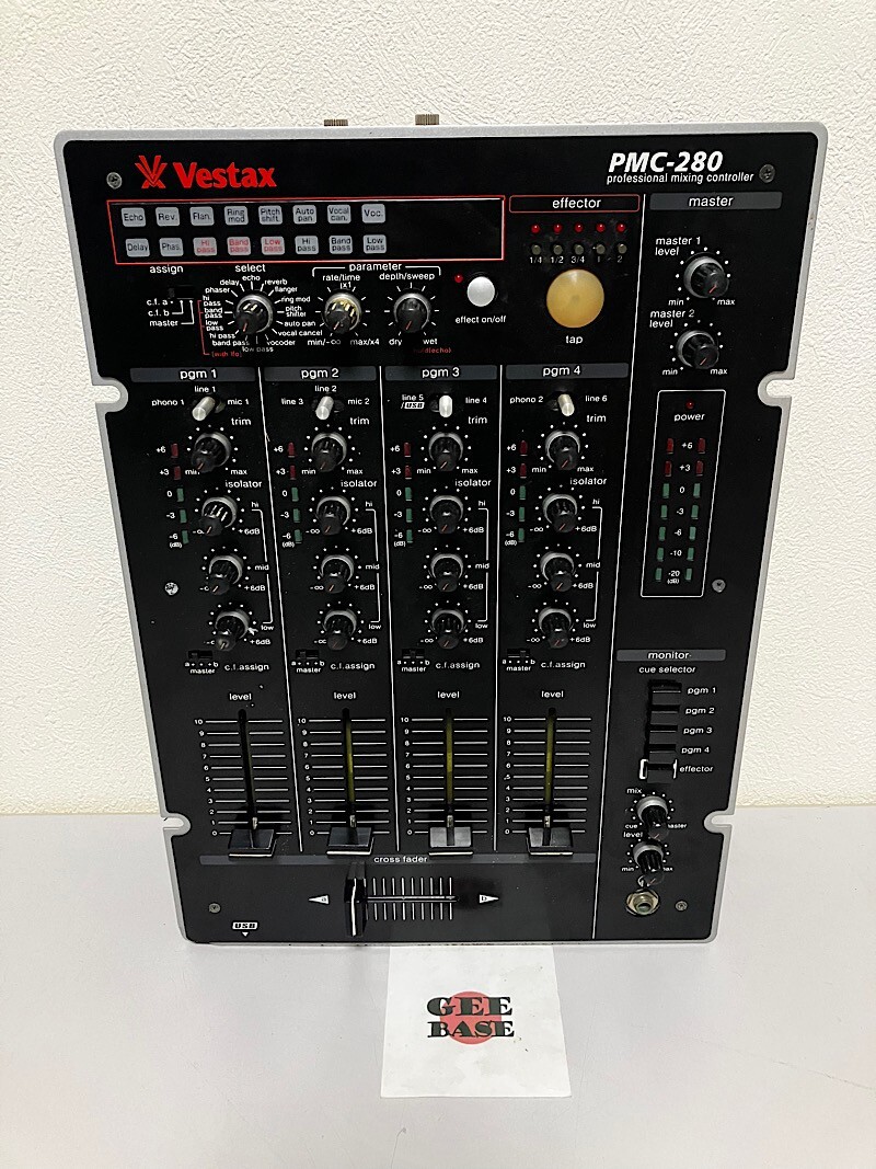 VESTAX PMC 280 DJ MIXER WITH EFFECTS VOCODER Confirmed Operation