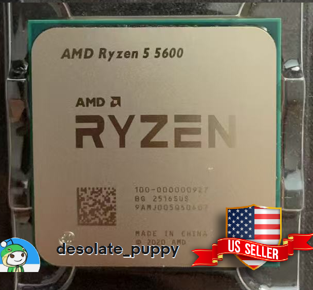 New) AMD Ryzen 5 5600 Vermeer Zen3 6-Core 12-Thread AM4 CPU