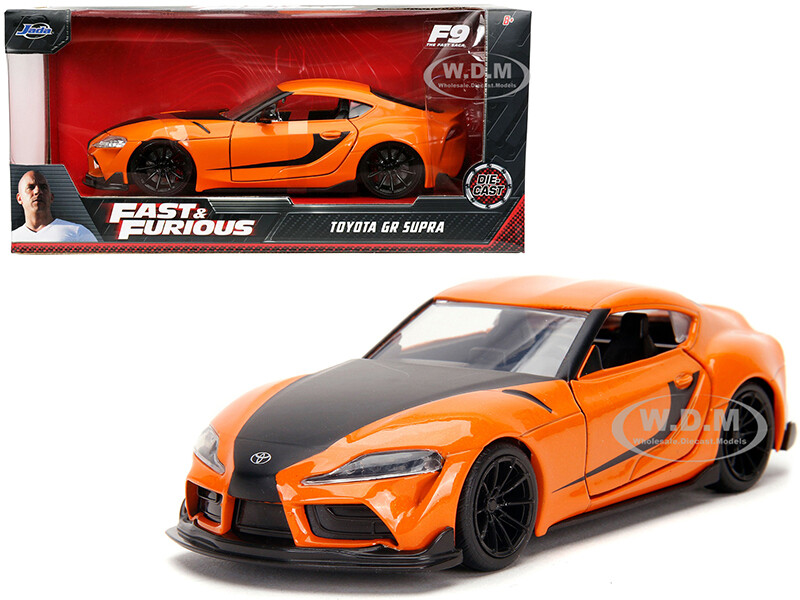 TOYOTA GR SUPRA ORANGE FAST & FURIOUS F9 2021 1/32 DIECAST MODEL