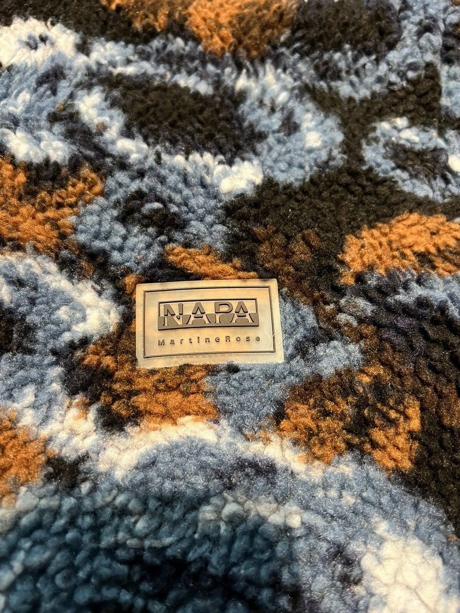 Napa by Martine Rose zip up flower fleece mens M | eBay