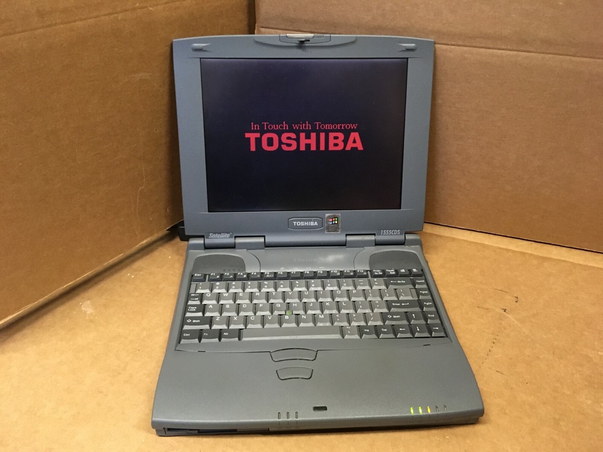 VINTAGE TOSHIBA SATELLITE 1555CDS WINDOWS 98 LAPTOP FLOPPY