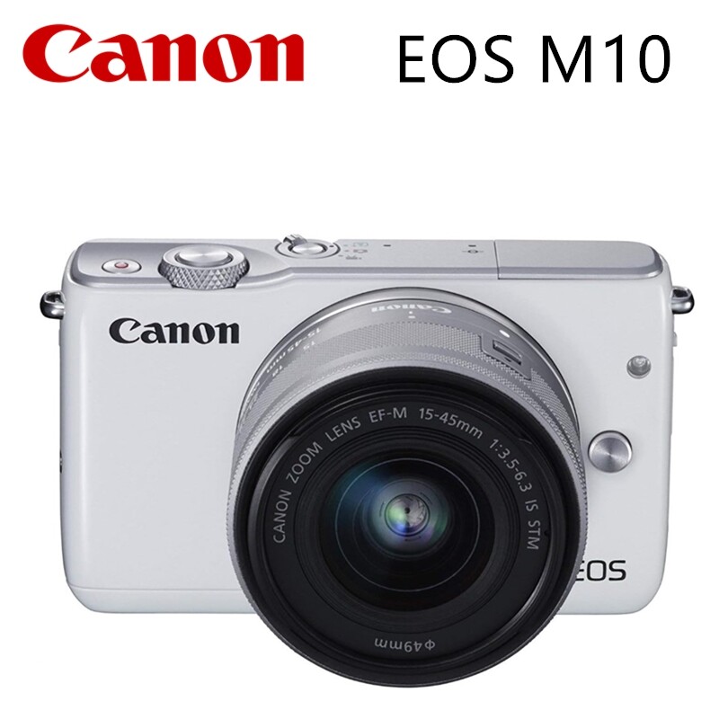 Canon EOS M10 18.0MP Digital Camera With 15-45mm Lens Kit White