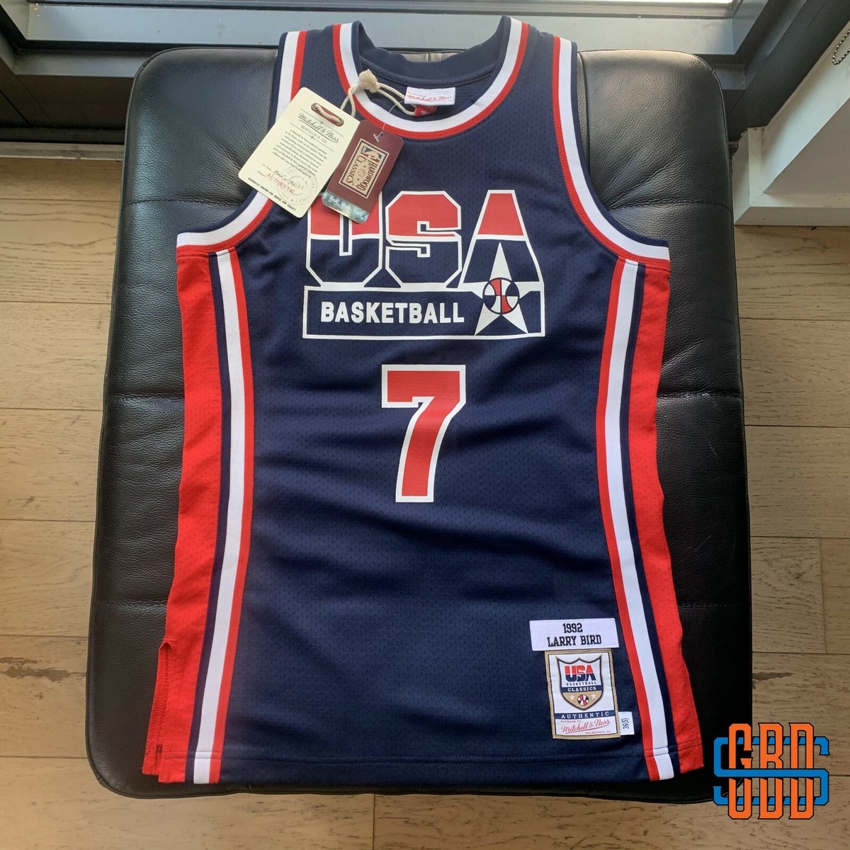 Authentic Mitchell & Ness Team USA 1992 Dream Team Larry Bird